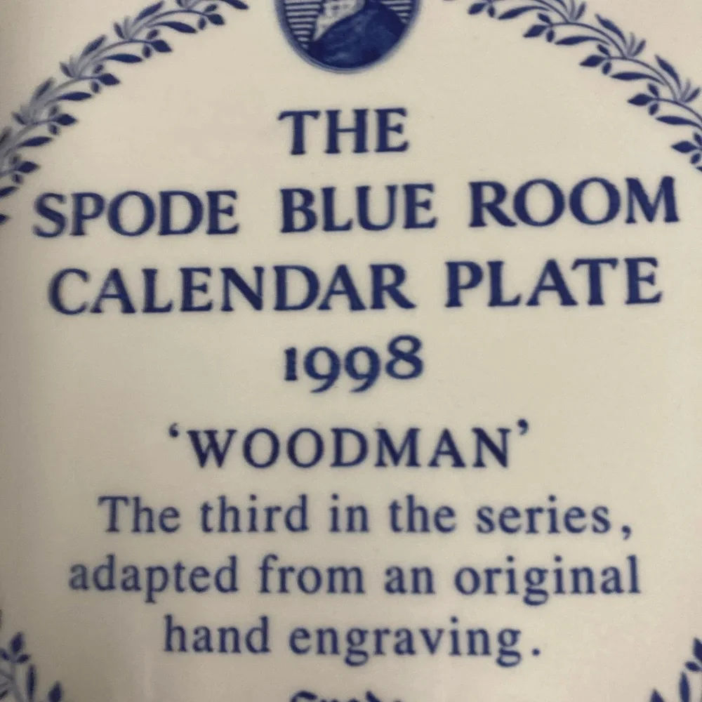 Spode Blue Room Calendar Plates - Picture 6 of 9